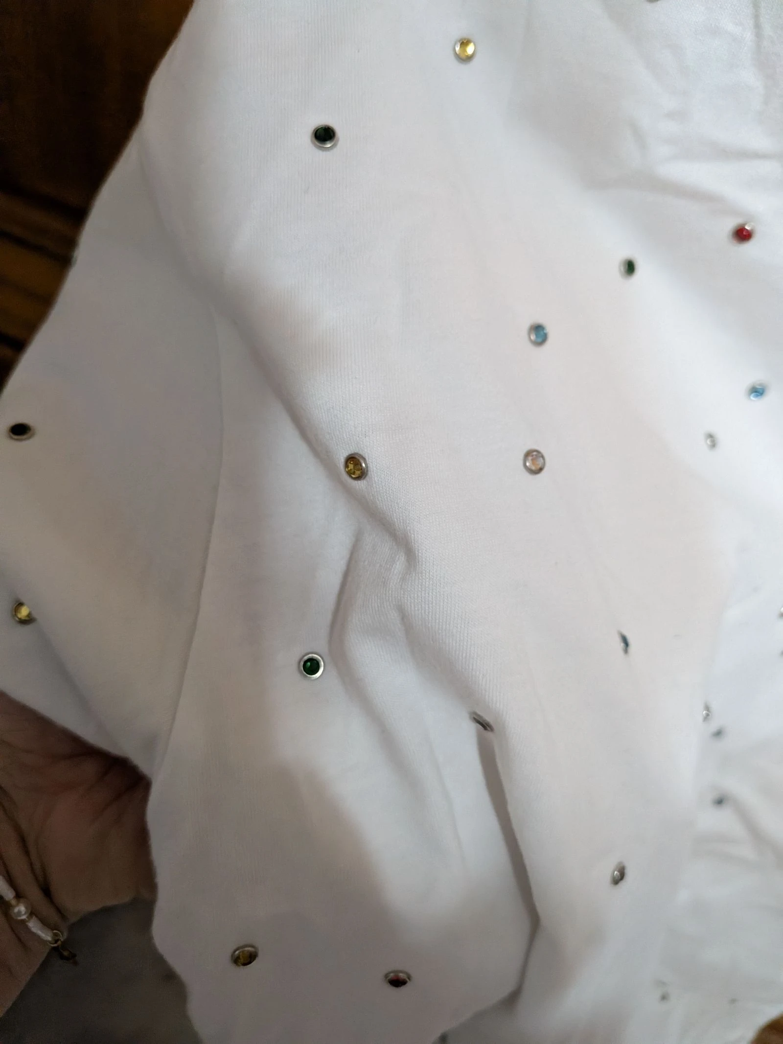 White glittery T-shirt – photo 3